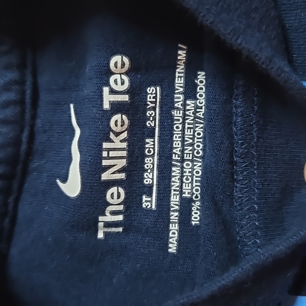 Nike Kids' Graphic T-Shirts - Blue and Black - Picture 2 of 3